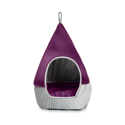 Purple Plush Soft Cat and Puppy Bed