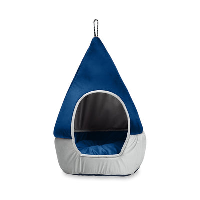 Blue Plush Soft Cat and Puppy Bed