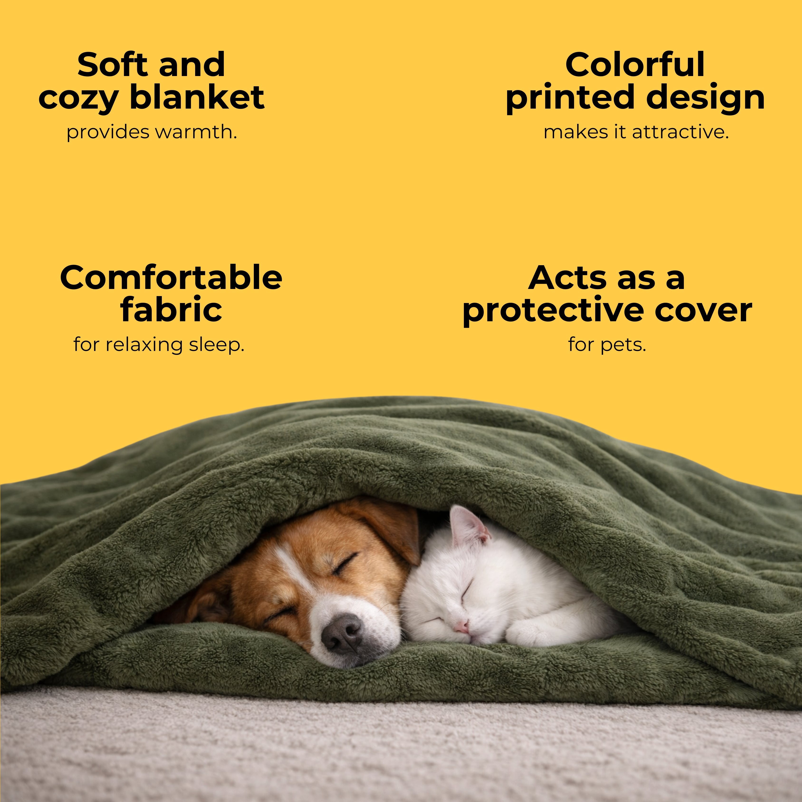 Forest Fleece Dog Furr Blanket