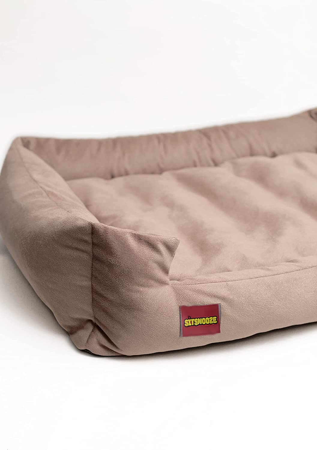 Beige Rectangle Shape Orthopaedic Dog and Cat Bed