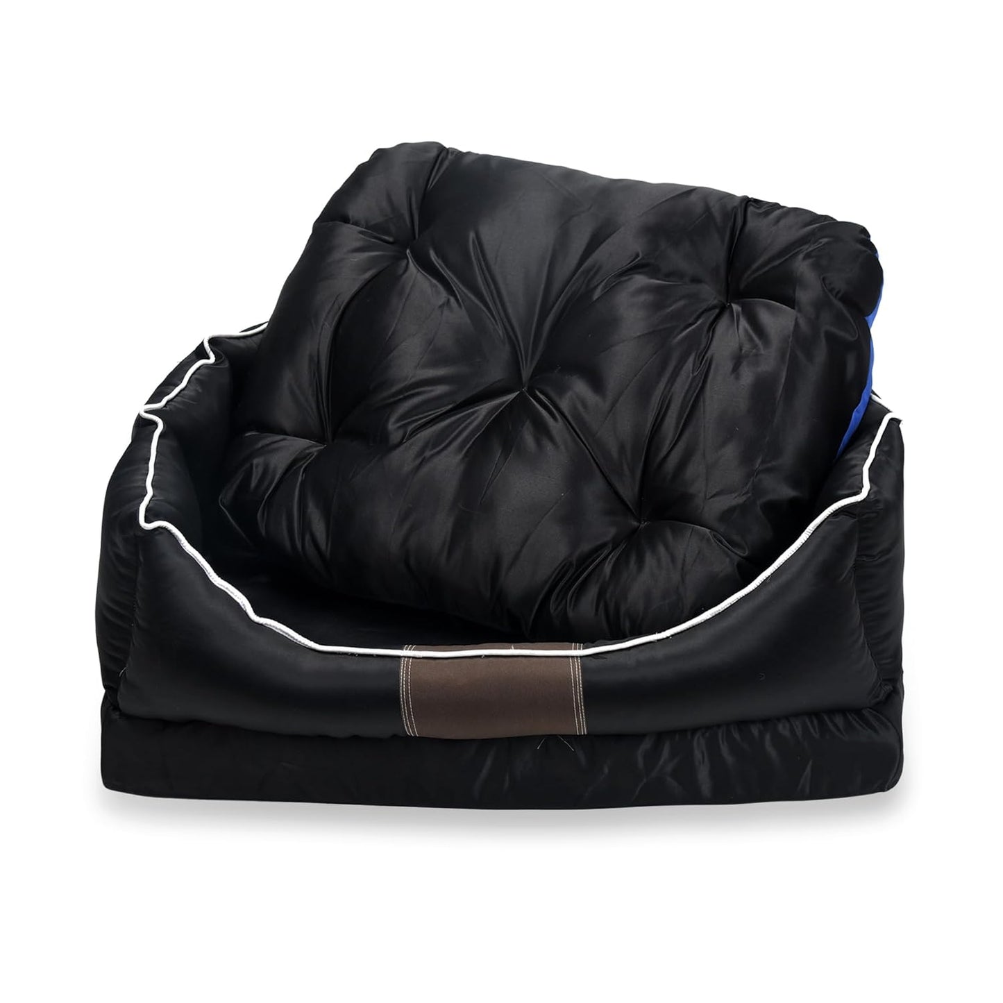 Black Bolster Comfortable and Breathable Pet Sofa Bed