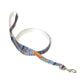 Blue White Pink Mix Dog Collar, Leash & Harness Combo Set
