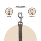 Copper Trendy Nylon Leash with Strong Metallic Hook for Dogs