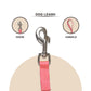 Pink Trendy Nylon Leash with Strong Metallic Hook for Dogs