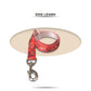 Red Printed Collar and Leash Dog Set