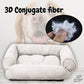 Light Grey Bolster Comfortable and Breathable Pet Sofa Bed