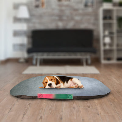 Grey Rectangle Shape Dog Bed for Summer Season
