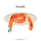 Orange Trendy Nylon Leash with Strong Metallic Hook for Dogs