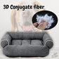 Grey Bolster Comfortable and Breathable Pet Sofa Bed