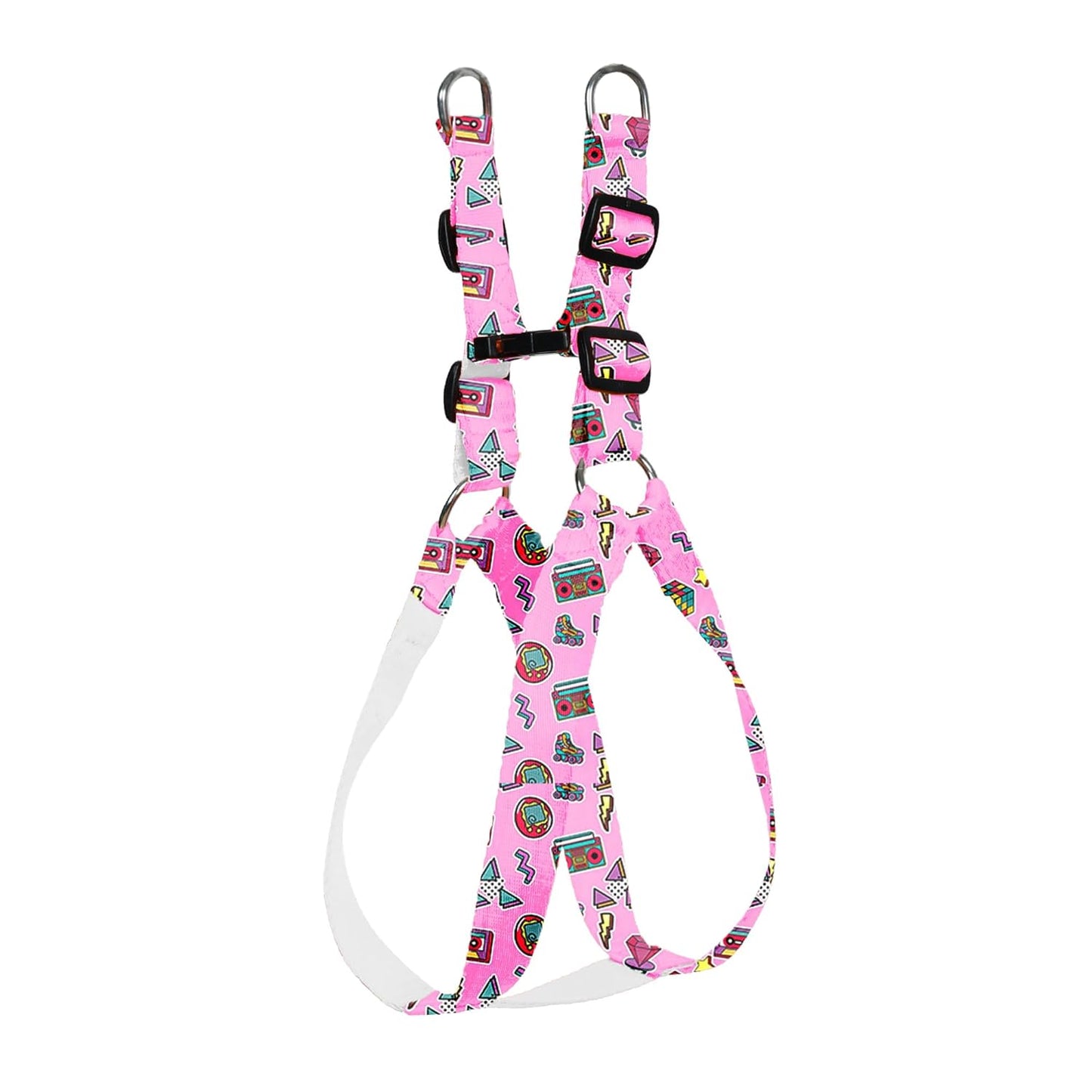 Pink Dog Collar, Leash & Harness Combo Set