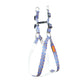 Blue Purple Mix Dog Collar, Leash & Harness Combo Set