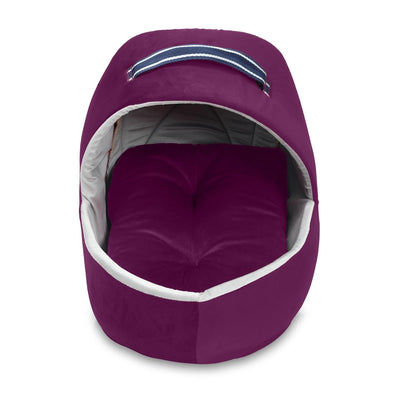 Purple Plush Pet Bed for Cat and Puppy