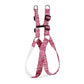 Pink Floral Dog Collar, Leash & Harness Combo Set
