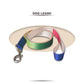 Tricolor Collar and Leash Dog Set
