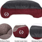 Red and Brown Rectangle Shape Extra Soft Orthopedic Dog Bed