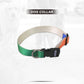 Tricolor Collar and Leash Dog Set
