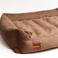 Brown Rectangle Shape Orthopaedic Dog and Cat Bed