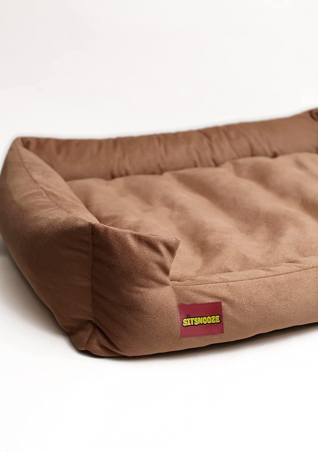 Brown Rectangle Shape Orthopaedic Dog and Cat Bed