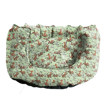 Mint Ultra-Comfort Plush Lounger with Anti-Slip Base Dog Bed