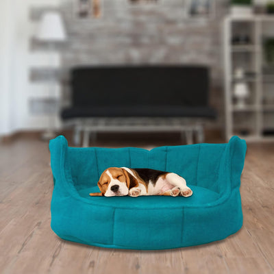 Turqoiuse Round Shape Extra Soft and Orthopaedic Dog Bed