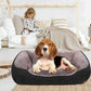 Black Rectangle Shape Extra Soft Orthopedic Dog Bed