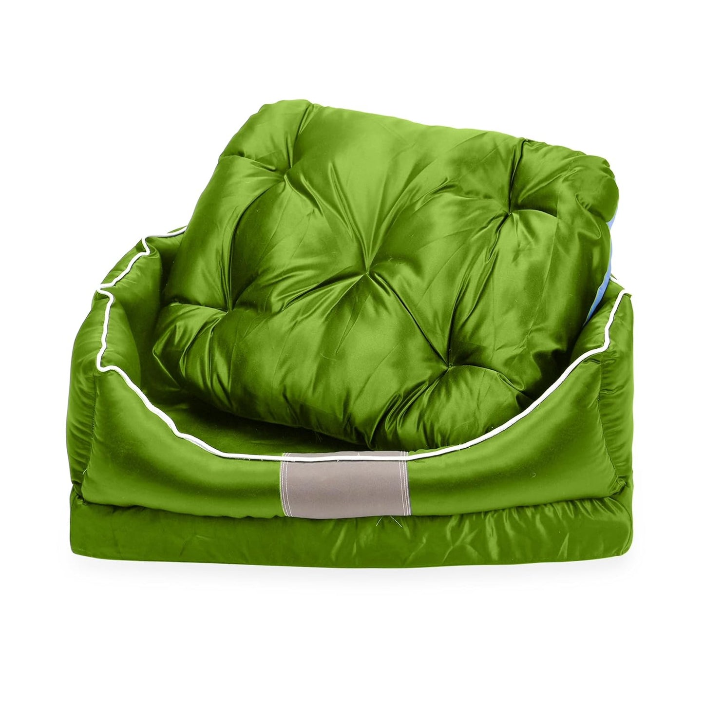 Green Bolster Comfortable and Breathable Pet Sofa Bed