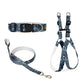 Blue Dog Collar, Leash & Harness Combo Set