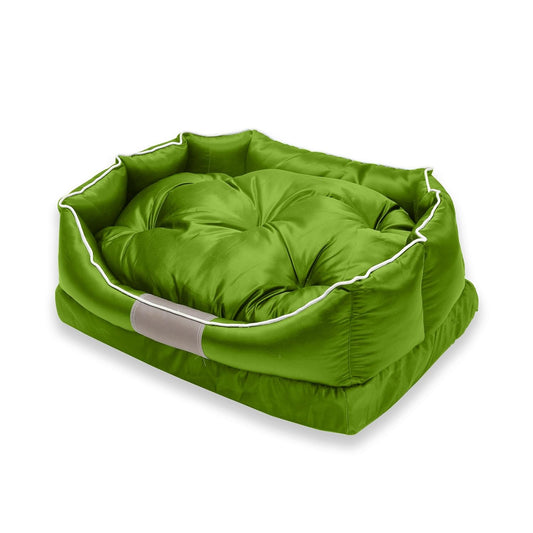 Green Bolster Comfortable and Breathable Pet Sofa Bed