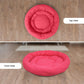 Pink Round Shape Dog Bed for Summer Season