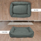 Grey Rectangle Shape Summer Season Dog Bed