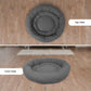 Grey Round Shape Dog Bed for Summer Season