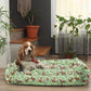 Light Green Plush Lounger Dog and Cat Bed