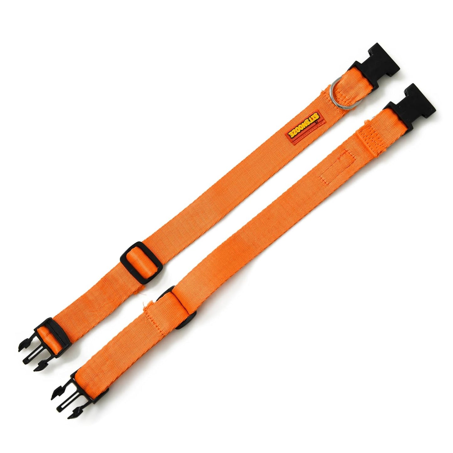 Orange Dog Collar, Leash & Harness Combo Set