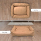Beige Rectangle Shape Summer Season Dog Bed