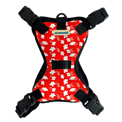 Flora Printed No-Pull/No Choke Comfortable Dog Vest Harness | Adjustable Soft Padded Vest for Dogs