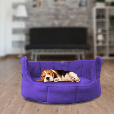 Royal Blue Round Shape Extra Soft and Orthopaedic Dog Bed