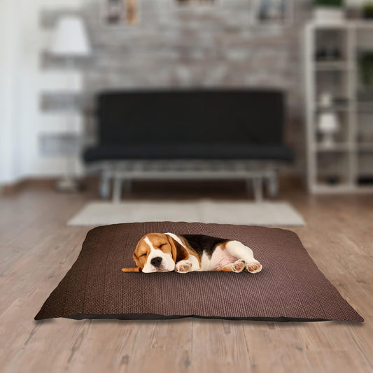 Brown Rectangle Shape Orthopaedic Dog Bed