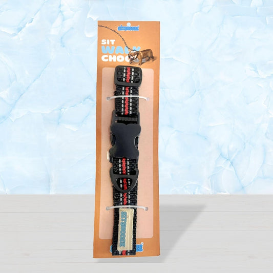 Red Reflective Dog Collar for Night Safety