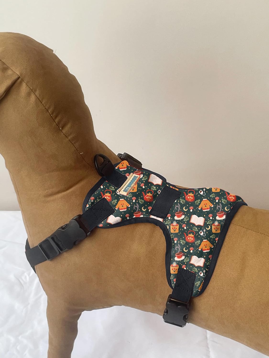 Green Book Print No-Pull/No Choke Comfortable Dog Vest Harness | Adjustable Soft Padded Vest for Dogs