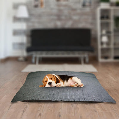 Grey Rectangle Shape Orthopaedic Dog Bed