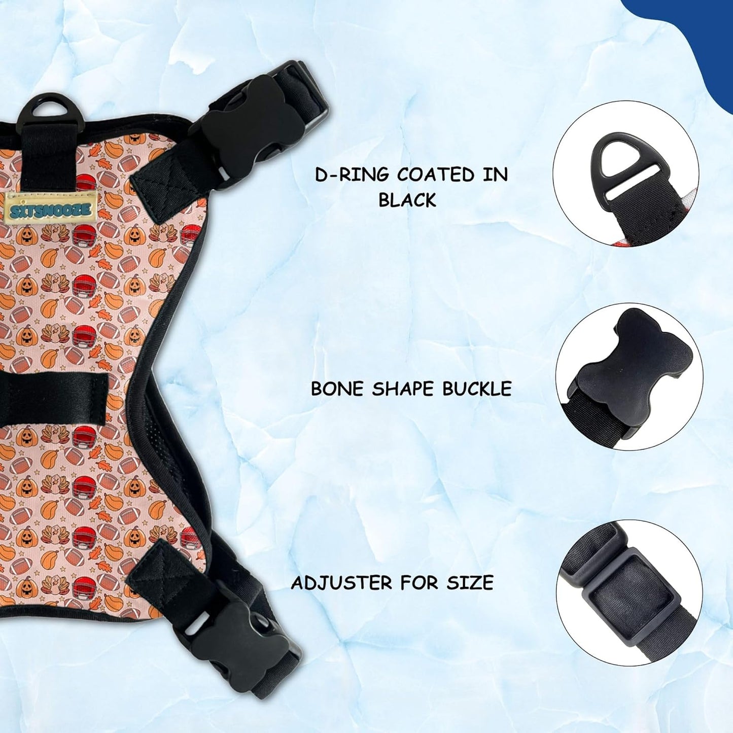 Pink Red Mix No-Pull/No Choke Comfortable Dog Vest Harness | Adjustable Soft Padded Vest for Dogs