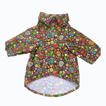 Black Printed Velvet Shirt for Dog | Soft and Warm