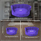 Royal Blue Round Shape Extra Soft and Orthopaedic Dog Bed
