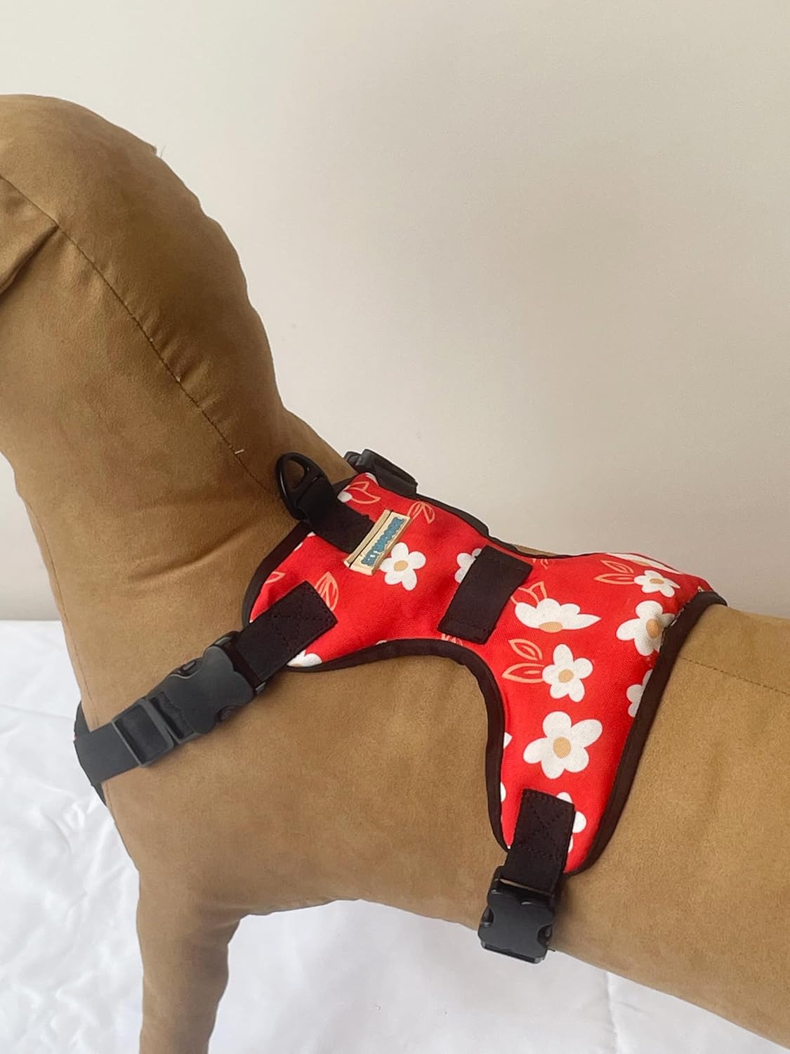 Flora Printed No-Pull/No Choke Comfortable Dog Vest Harness | Adjustable Soft Padded Vest for Dogs