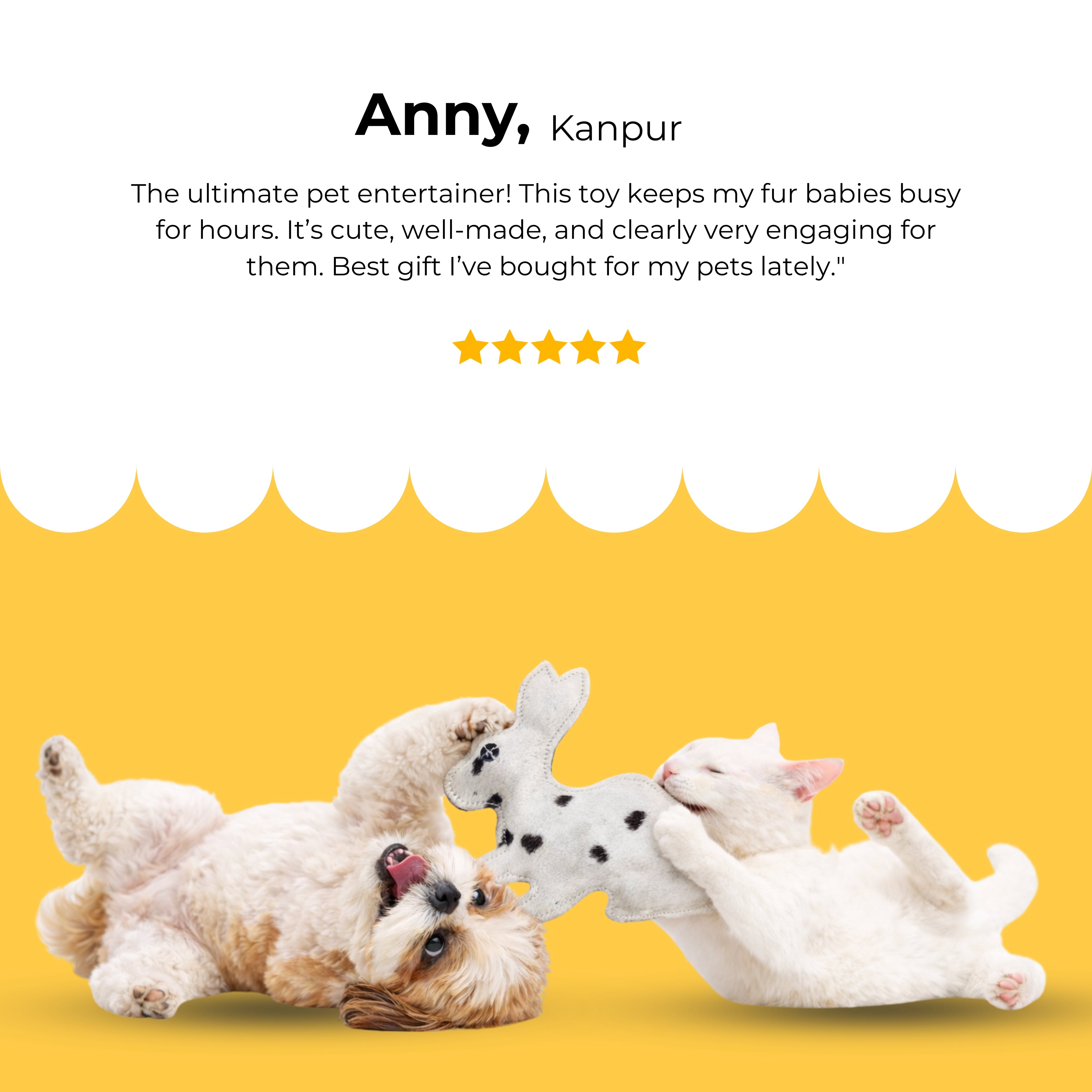 BunnyHop Squeaky Toy