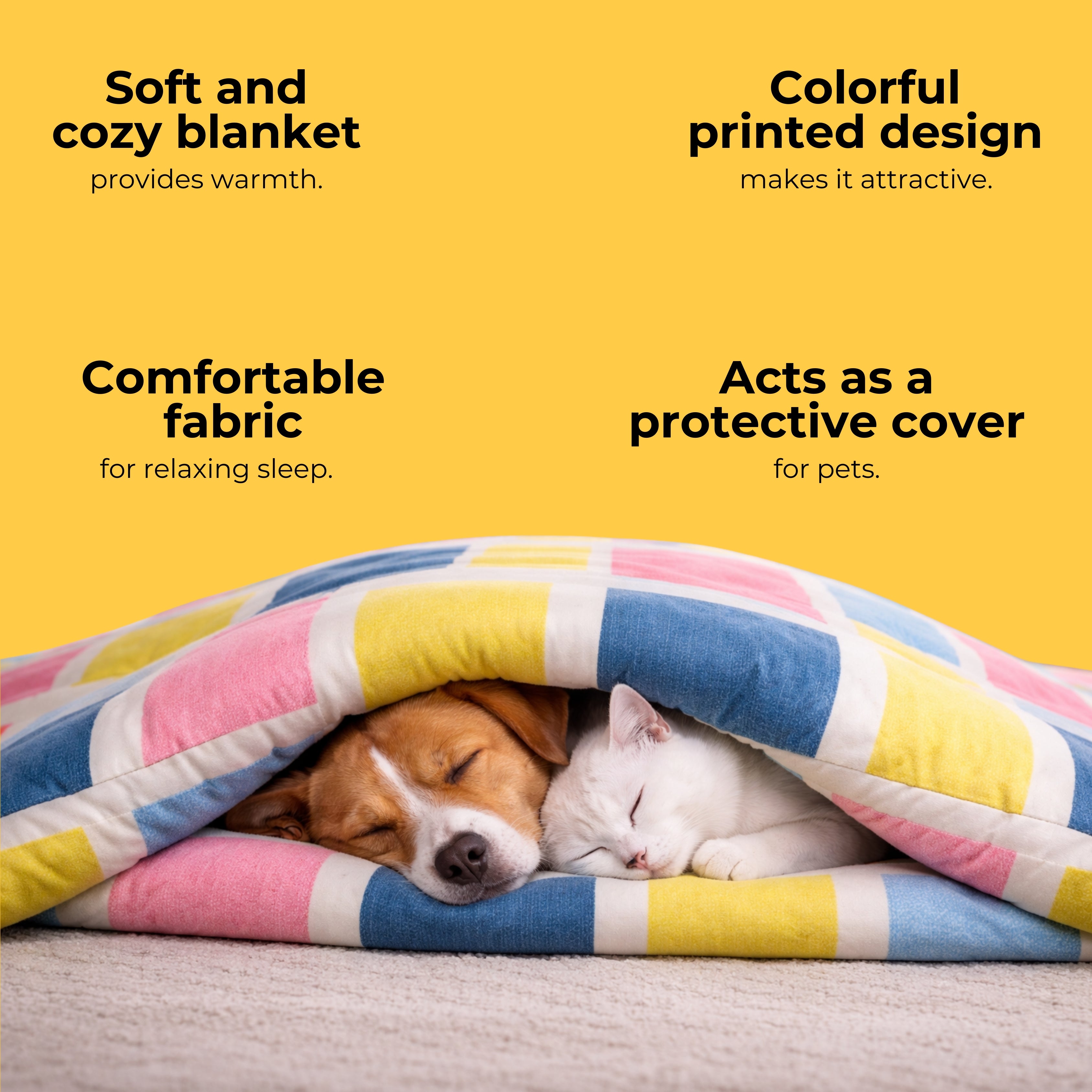 Candy Blocks Dog AC Comforter
