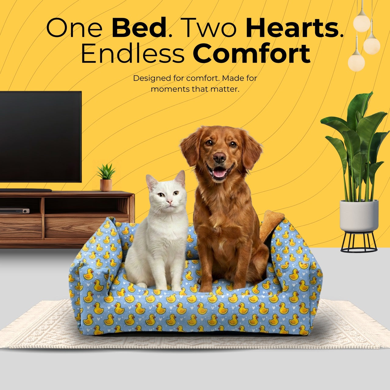 Lounger Duck Print Sofa Bed