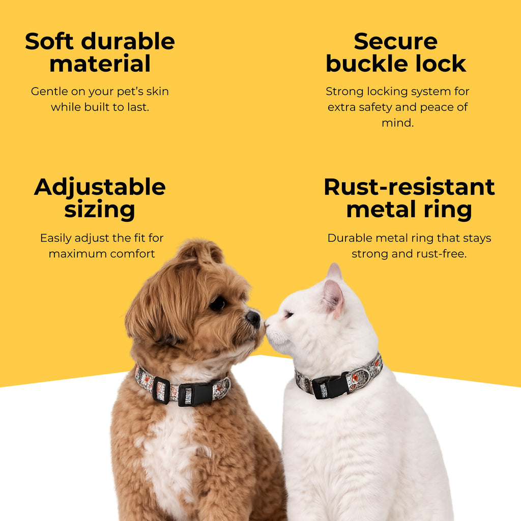 BuddyPrint Collar & Matching Leash