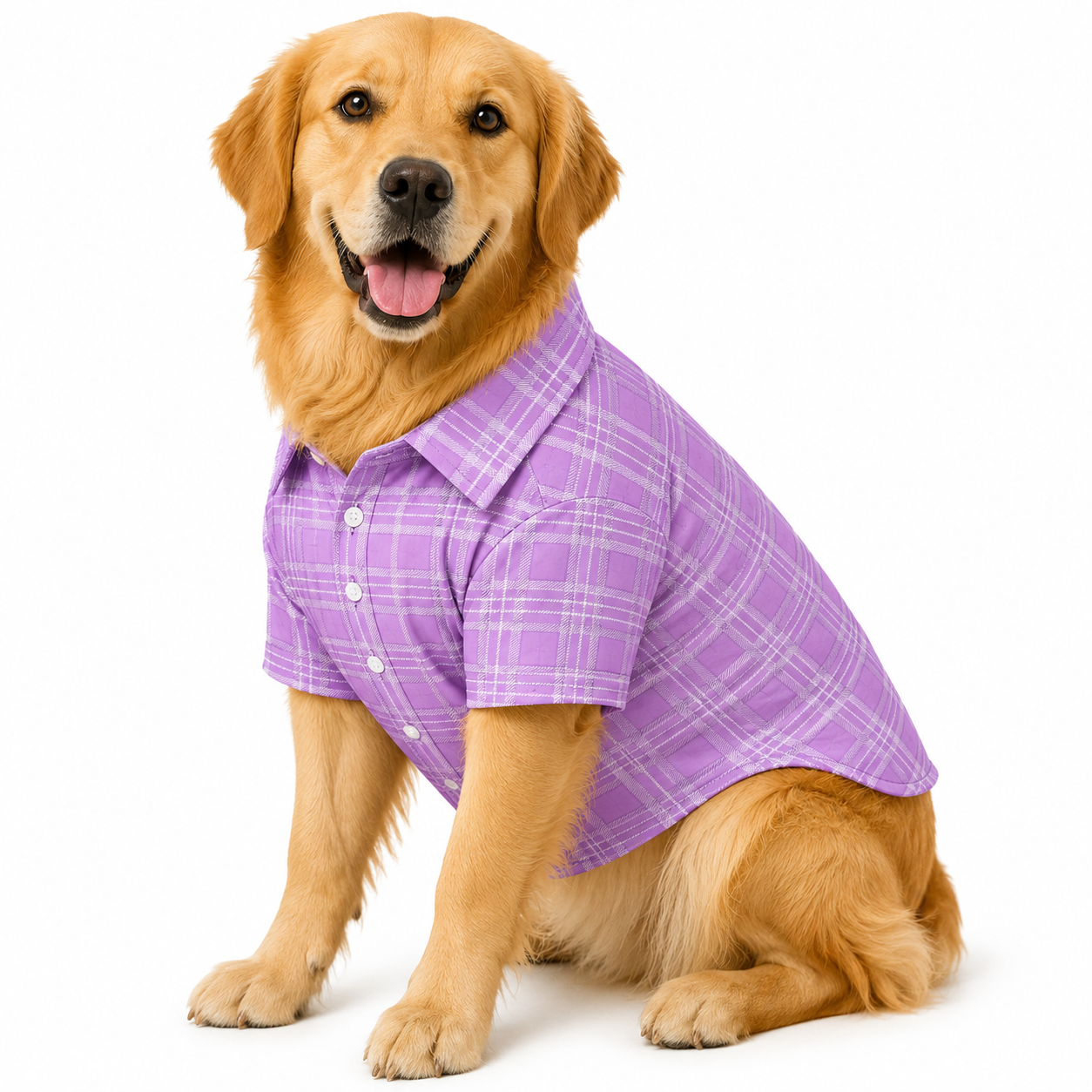 Lavender Plaid Shirt
