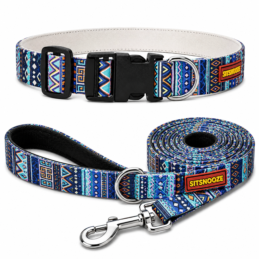 Azure Trail Collar & Matching Leash